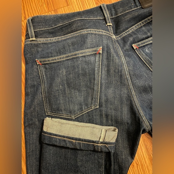 Lacoste raw denim blue jeans 32x30 skinny fit - Picture 7 of 9